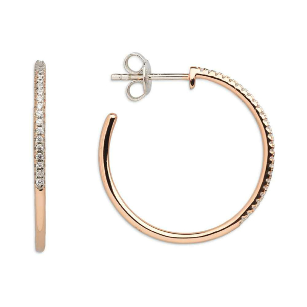 Xenox Damen Ohrringe mit Zirkonia Steinen Rosegold XS3525R