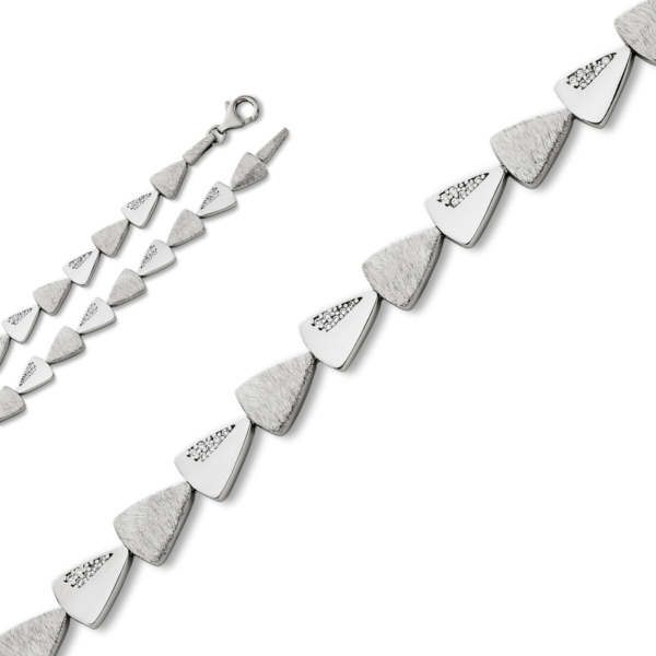 Zirkonia Armband aus 925 Silber   17 cm