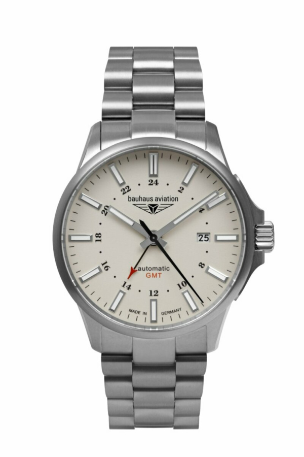 Bauhaus Herrenuhr  Aviation  inkl. Ersatzband 2868M5