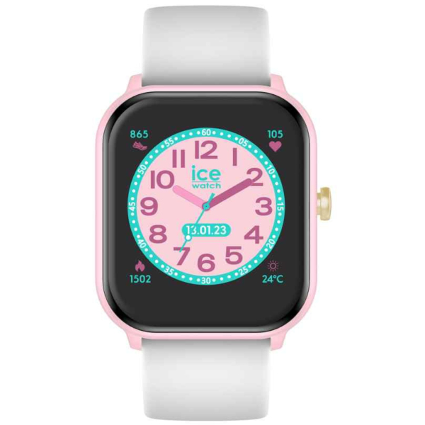 Ice Watch Kinderuhr Smartwatch mit Kunststoffband Weiß 021874