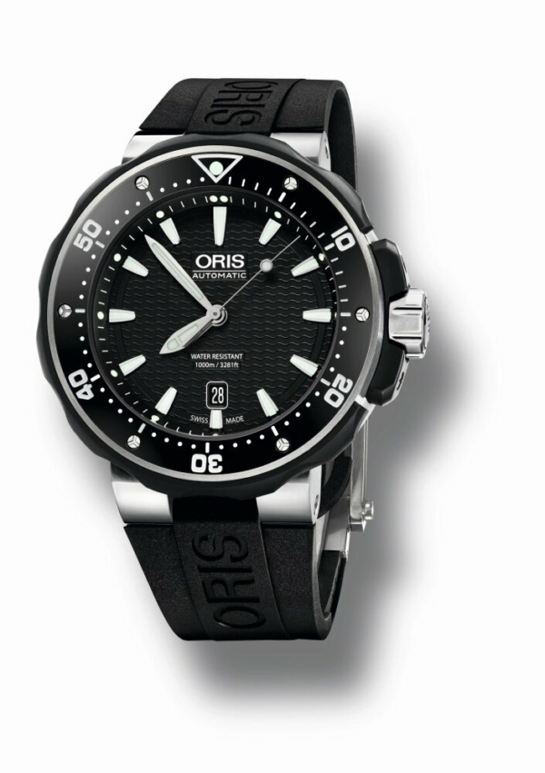Oris Herrenuhr ProDiver Date Schwarz 01 733 7682 7154-07 4 26 34TEB