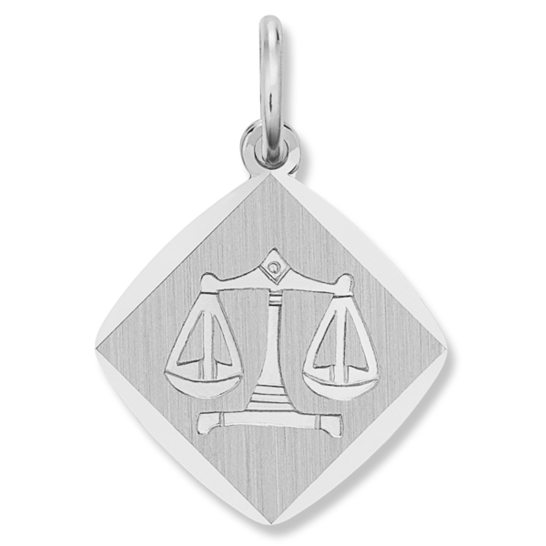 Waage Sternzeichen Anhänger aus 925 Silber