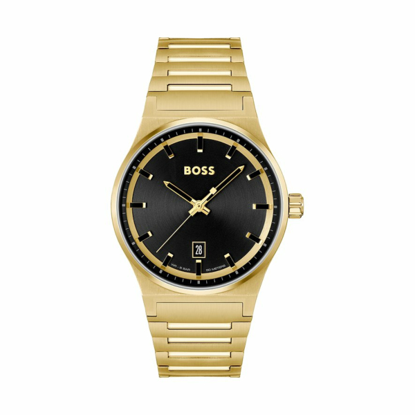 Boss Herrenuhr Analoguhr Gelbgold 1514077