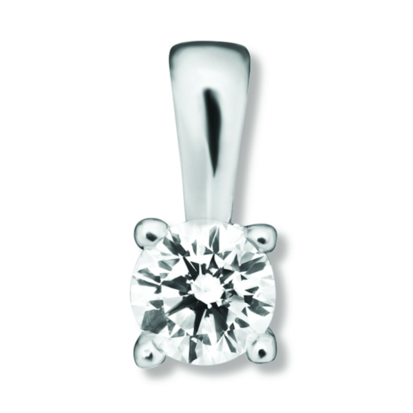 0.2 ct  Diamant Brillant Anhänger aus 585 Weißgold