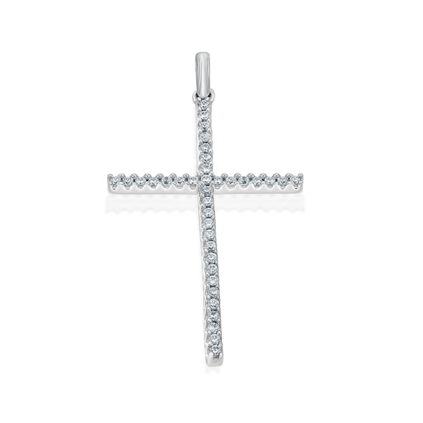 0,15 ct  Diamant Brillant Anhänger aus 585 Weißgold