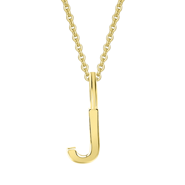 Buchstabe J Buchstaben Anhänger aus 333 Gelbgold