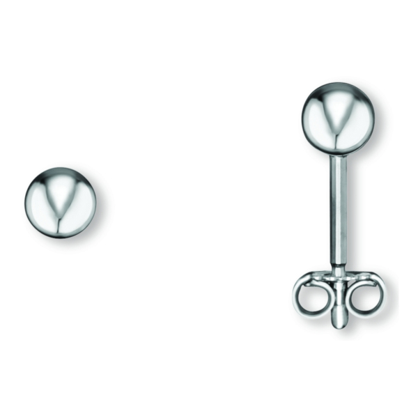 Kugel Ohrringe   Ohrstecker aus 925 Silber