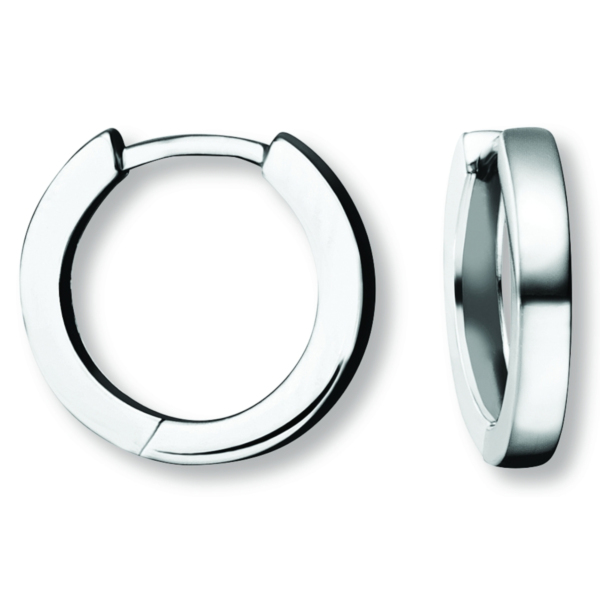 Ohrringe   Creolen aus 925 Silber Ø 14,8 x 2,4 mm
