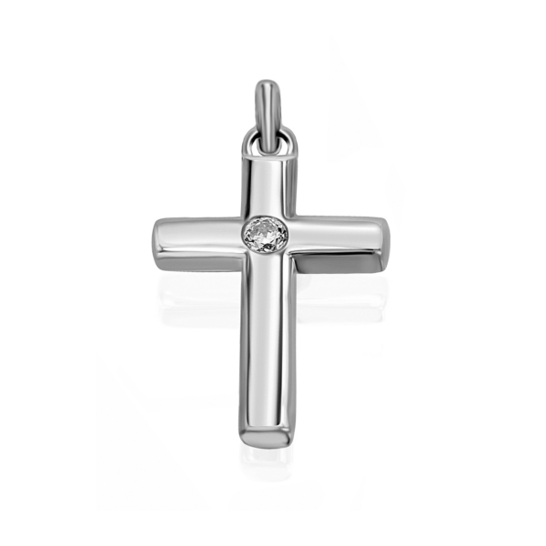 0,05 ct  Diamant Brillant Anhänger aus 585 Gelbgold