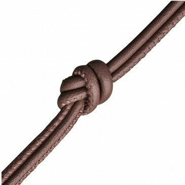 Endless Jewelry Damen Kalbsleder Halskette 120cm Braun 13102