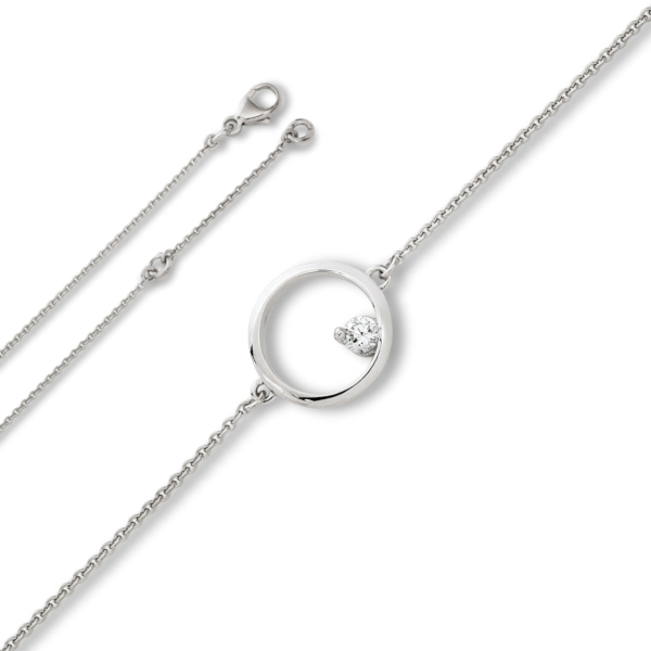 Zirkonia Armband aus 925 Silber   19 cm