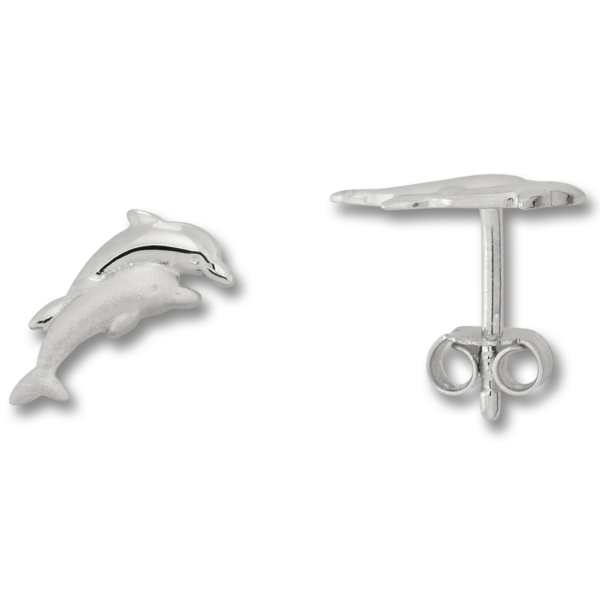 Delfin Ohrringe   Ohrstecker aus 925 Silber