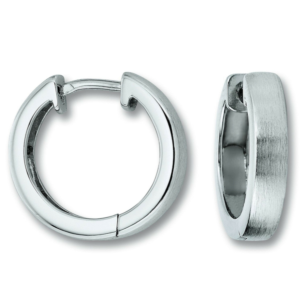 Ohrringe   Creolen aus 925 Silber Ø 17,4 x 3,4 mm