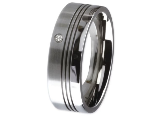 Ernstes Design Damen Brillant Ring Größe 55 Silber R136-55