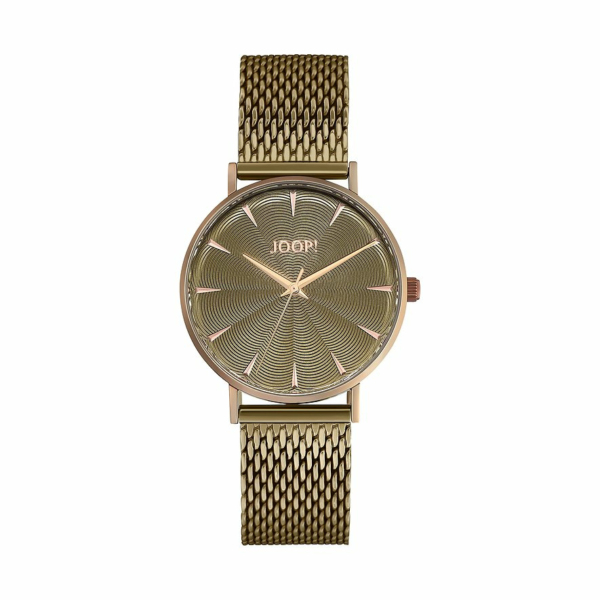 JOOP! Damen Analoguhr mit Edelstahlband Khaki 2038051