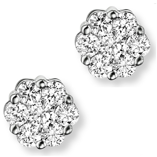 0.25 ct  Diamant Brillant Ohrringe   Ohrstecker aus 585 Weißgold