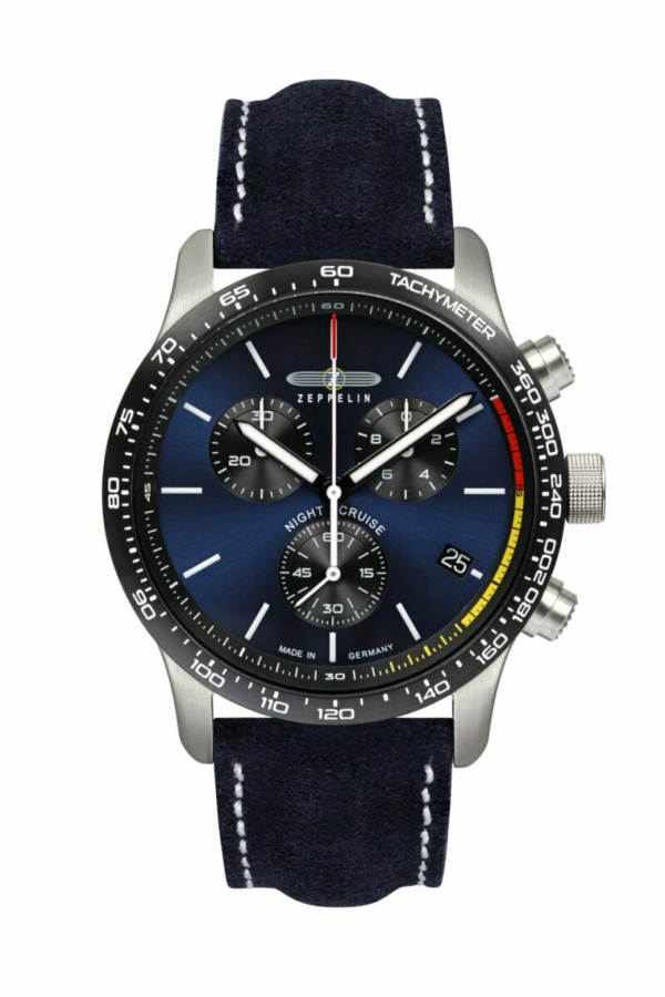 Zeppelin Herrenuhr  NightCruise  inkl. Ersatzband 72883