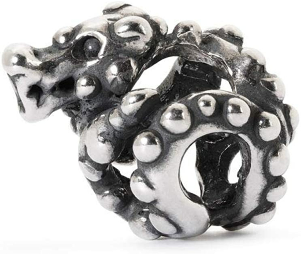 Trollbeads Damen Bead Anhänger Shanghai Drache Silber TAGBE-30067