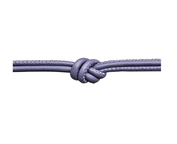 Endless Jewelry Damen Kalbsleder Halskette 120cm Lila 13103