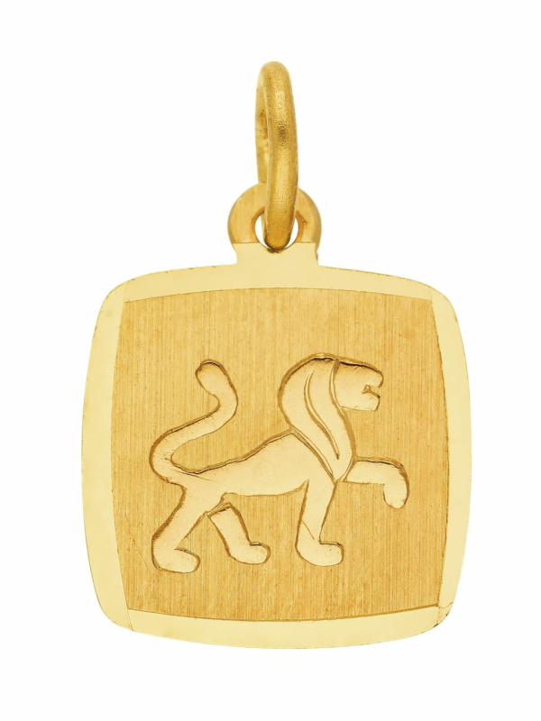 Damen Gold Schmuck 333 Gold Sternzeichen Anhänger Löwe