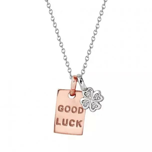 Xenox Damen Halskette mit Anhänger Rosegold Good Luck  XS3724R